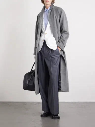 Saman Amel Belted Wool Overcoat - Men | Thumbnail 2 Saman Amel Belted Wool Overcoat - Men | Thumbnail 2