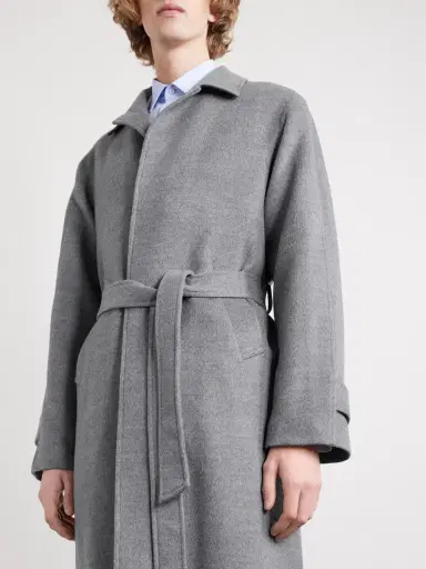 Saman Amel Belted Wool Overcoat - Men | Thumbnail 5 Saman Amel Belted Wool Overcoat - Men | Thumbnail 5