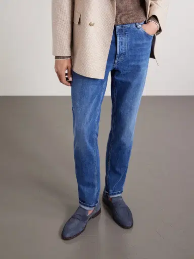 Brunello Cucinelli Flex Suede Penny Loafers - Men | Thumbnail 2 Brunello Cucinelli Flex Suede Penny Loafers - Men | Thumbnail 2