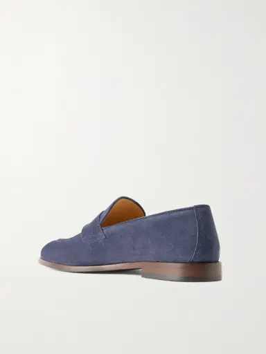 Brunello Cucinelli Flex Suede Penny Loafers - Men | Thumbnail 4 Brunello Cucinelli Flex Suede Penny Loafers - Men | Thumbnail 4