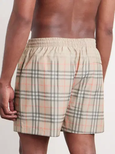 Burberry Straight-Leg Mid-Length Checked Swim Shorts - Men | Thumbnail 3 Burberry Straight-Leg Mid-Length Checked Swim Shorts - Men | Thumbnail 3