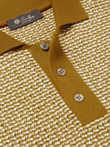 Loro Piana Slim-Fit Cashmere and Silk-Blend Chenille Polo Shirt - Men | Thumbnail 4 Loro Piana Slim-Fit Cashmere and Silk-Blend Chenille Polo Shirt - Men | Thumbnail 4