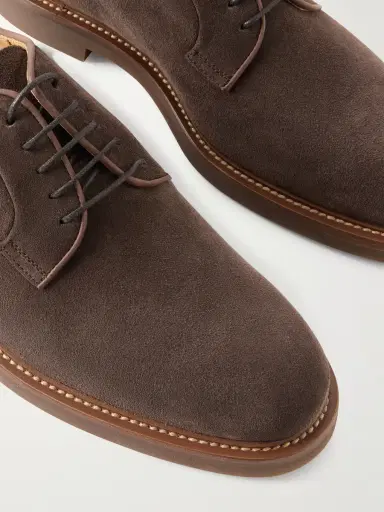 Brunello Cucinelli Suede Derby Shoes - Men | Thumbnail 5 Brunello Cucinelli Suede Derby Shoes - Men | Thumbnail 5
