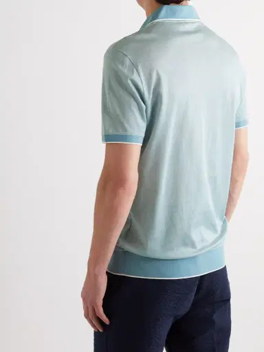 Loro Piana Cotton Polo Shirt - Men | Thumbnail 3 Loro Piana Cotton Polo Shirt - Men | Thumbnail 3