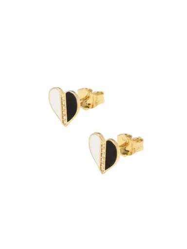 Sydney Evan 14-karat Gold, Diamond And Enamel Earrings | Thumbnail 1 Sydney Evan 14-karat Gold, Diamond And Enamel Earrings | Thumbnail 1