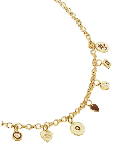 Sydney Evan 14-karat Gold, Diamond And Enamel Necklace | Thumbnail 1 Sydney Evan 14-karat Gold, Diamond And Enamel Necklace | Thumbnail 1