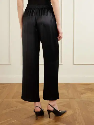 Saint Laurent Silk-satin Straight-leg Pants | Thumbnail 4 Saint Laurent Silk-satin Straight-leg Pants | Thumbnail 4