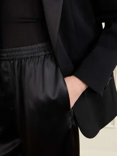 Saint Laurent Silk-satin Straight-leg Pants | Thumbnail 5 Saint Laurent Silk-satin Straight-leg Pants | Thumbnail 5