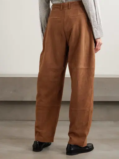 RÓHE Paneled Suede Wide-leg Pants | Thumbnail 3 RÓHE Paneled Suede Wide-leg Pants | Thumbnail 3