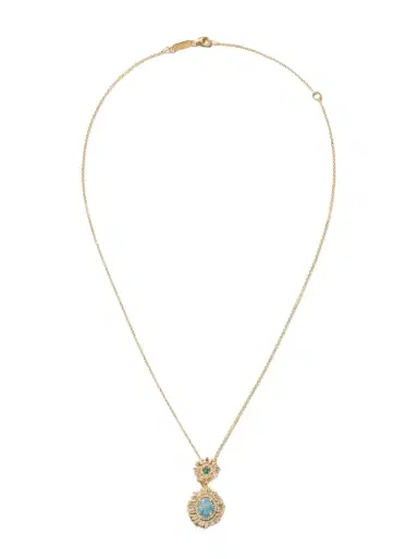 Suzanne Kalan 18-karat Gold, Opal And Diamond Necklace | Thumbnail 1 Suzanne Kalan 18-karat Gold, Opal And Diamond Necklace | Thumbnail 1
