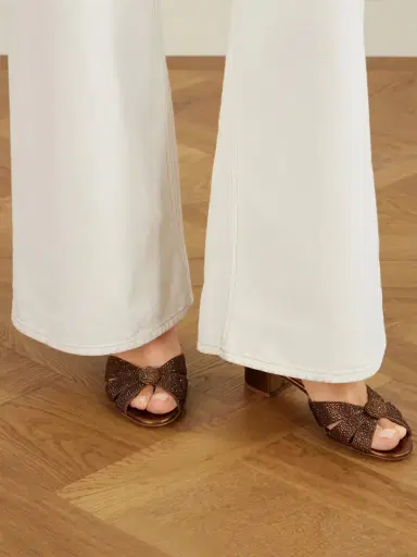 Aquazzura Italian Flirt 35 Crystal-embellished Leather Mules | Thumbnail 2 Aquazzura Italian Flirt 35 Crystal-embellished Leather Mules | Thumbnail 2