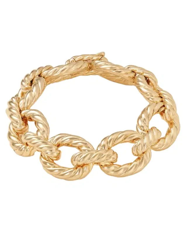 Sculpted Cable 18-karat Gold Bracelet Sculpted Cable 18-karat Gold Bracelet