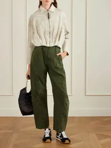 Loewe Ballet Runner 2.0 Logo-appliquéd Leather, Shell And Suede Sneakers | Thumbnail 4 Loewe Ballet Runner 2.0 Logo-appliquéd Leather, Shell And Suede Sneakers | Thumbnail 4