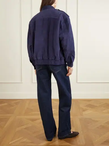 Blazé Milano Viva Charlie Padded Suede Bomber Jacket | Thumbnail 4 Blazé Milano Viva Charlie Padded Suede Bomber Jacket | Thumbnail 4