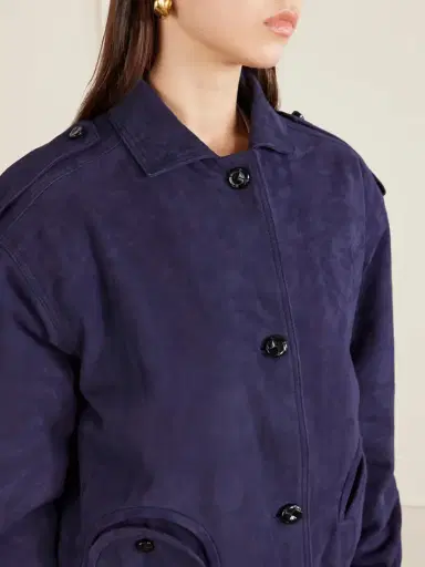 Blazé Milano Viva Charlie Padded Suede Bomber Jacket | Thumbnail 5 Blazé Milano Viva Charlie Padded Suede Bomber Jacket | Thumbnail 5