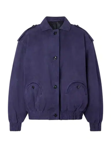Blazé Milano Viva Charlie Padded Suede Bomber Jacket | Thumbnail 1 Blazé Milano Viva Charlie Padded Suede Bomber Jacket | Thumbnail 1