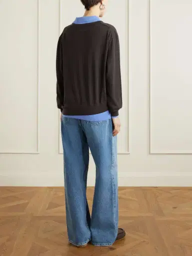 Acne Studios Layered Wool Polo Sweater | Thumbnail 3 Acne Studios Layered Wool Polo Sweater | Thumbnail 3