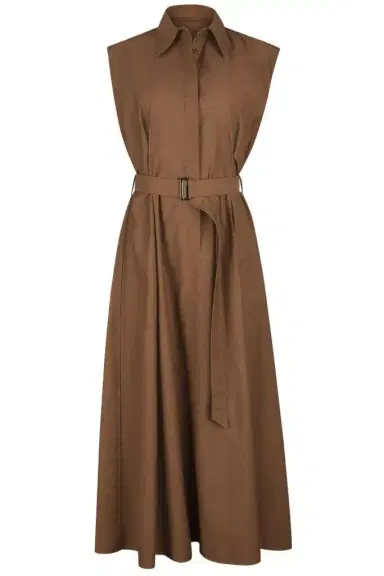 Brunello Cucinelli Diagonal Shirt Dress - Leather | Thumbnail 1 Brunello Cucinelli Diagonal Shirt Dress - Leather | Thumbnail 1