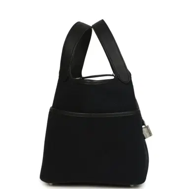 HERMÈS Hermes Picotin Cargo 18 Black Toile Goeland and Swift Palladium Hardware | Thumbnail 4 HERMÈS Hermes Picotin Cargo 18 Black Toile Goeland and Swift Palladium Hardware | Thumbnail 4