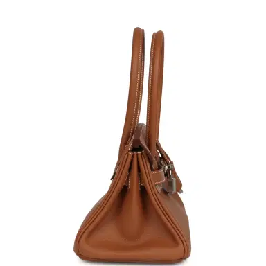 HERMÈS Hermes Shoulder Birkin Light 29 Gold Evercolor Palladium Hardware | Thumbnail 3 HERMÈS Hermes Shoulder Birkin Light 29 Gold Evercolor Palladium Hardware | Thumbnail 3