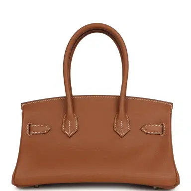 HERMÈS Hermes Shoulder Birkin Light 29 Gold Evercolor Palladium Hardware | Thumbnail 4 HERMÈS Hermes Shoulder Birkin Light 29 Gold Evercolor Palladium Hardware | Thumbnail 4