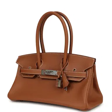 HERMÈS Hermes Shoulder Birkin Light 29 Gold Evercolor Palladium Hardware | Thumbnail 5 HERMÈS Hermes Shoulder Birkin Light 29 Gold Evercolor Palladium Hardware | Thumbnail 5