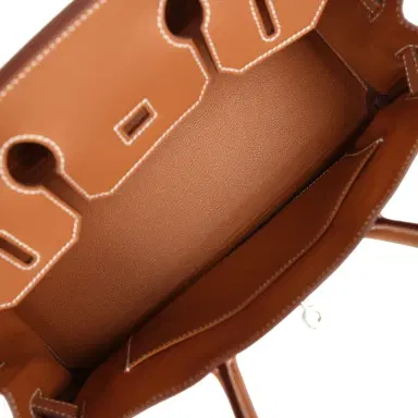 HERMÈS Hermes Shoulder Birkin Light 29 Gold Evercolor Palladium Hardware | Thumbnail 8 HERMÈS Hermes Shoulder Birkin Light 29 Gold Evercolor Palladium Hardware | Thumbnail 8