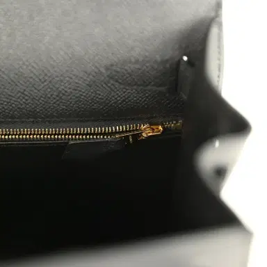 HERMÈS Pre-owned Hermes Kelly Sellier 28 Black Epsom Gold Hardware | Thumbnail 9 HERMÈS Pre-owned Hermes Kelly Sellier 28 Black Epsom Gold Hardware | Thumbnail 9