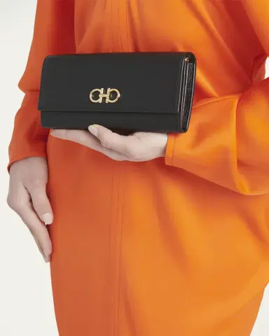 Ferragamo Gancino Flap Leather Wallet on Chain | Thumbnail 2 Ferragamo Gancino Flap Leather Wallet on Chain | Thumbnail 2