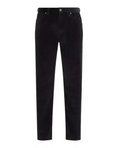 ZEGNA Men's Dark Gray Corduroy Straight-Leg Jeans | Thumbnail 1 ZEGNA Men's Dark Gray Corduroy Straight-Leg Jeans | Thumbnail 1