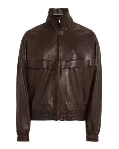 Saint Laurent Men's Leather Blouson Jacket | Thumbnail 1 Saint Laurent Men's Leather Blouson Jacket | Thumbnail 1