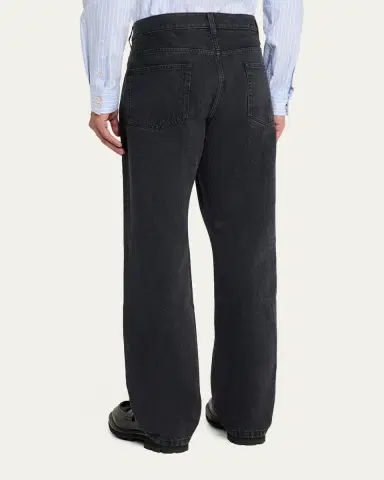 Valentino Garavani Men's Grey Denim Straight Leg Jeans | Thumbnail 3 Valentino Garavani Men's Grey Denim Straight Leg Jeans | Thumbnail 3