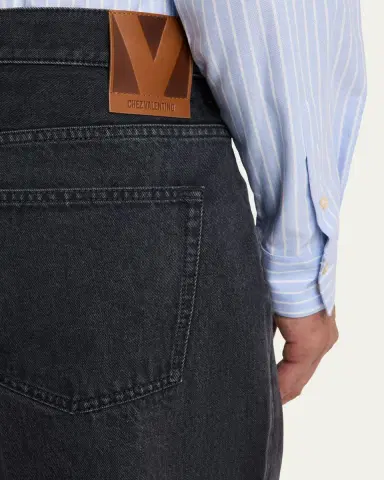 Valentino Garavani Men's Grey Denim Straight Leg Jeans | Thumbnail 5 Valentino Garavani Men's Grey Denim Straight Leg Jeans | Thumbnail 5