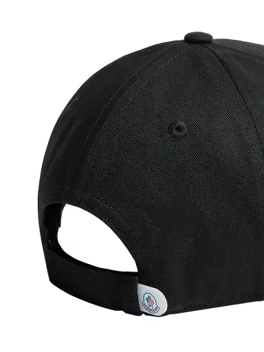 Moncler Little Boy's & Boy's Baseball Hat in Cotton Gabardine - Black - Size Small | Thumbnail 3 Moncler Little Boy's & Boy's Baseball Hat in Cotton Gabardine - Black - Size Small | Thumbnail 3