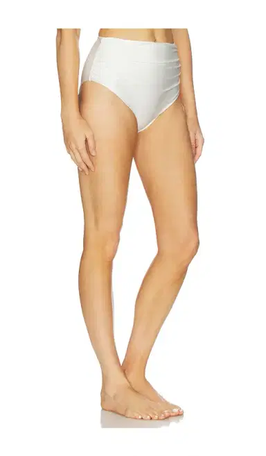 SIMKHAI Teya High Waisted Ruched Bikini Bottom | Thumbnail 2 SIMKHAI Teya High Waisted Ruched Bikini Bottom | Thumbnail 2