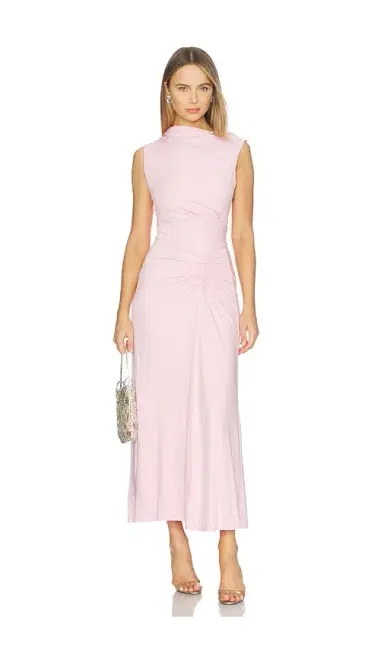 Simkhai Acacia Draped Jersey Dress | Thumbnail 1 Simkhai Acacia Draped Jersey Dress | Thumbnail 1