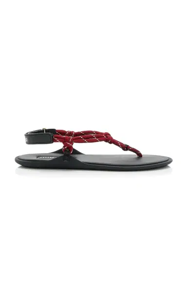 Miu Miu Rope Sandals | Thumbnail 1 Miu Miu Rope Sandals | Thumbnail 1