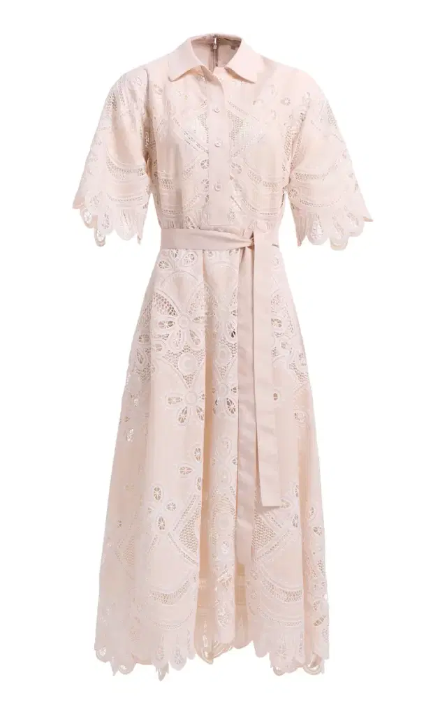 Embroidered Cotton Midi Dress Embroidered Cotton Midi Dress
