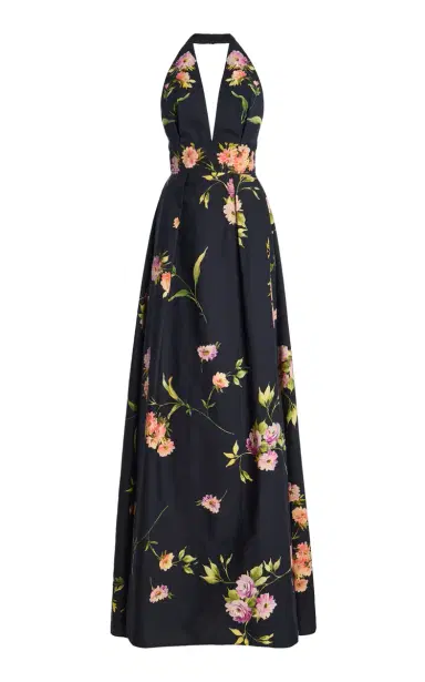Elie Saab Printed Cotton Gown | Thumbnail 6 Elie Saab Printed Cotton Gown | Thumbnail 6