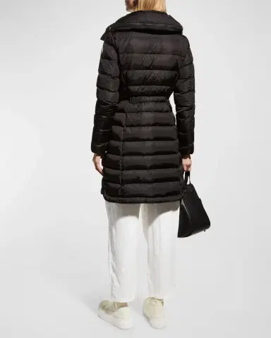 Moncler Flammette High-Neck Puffer Coat | Thumbnail 3 Moncler Flammette High-Neck Puffer Coat | Thumbnail 3
