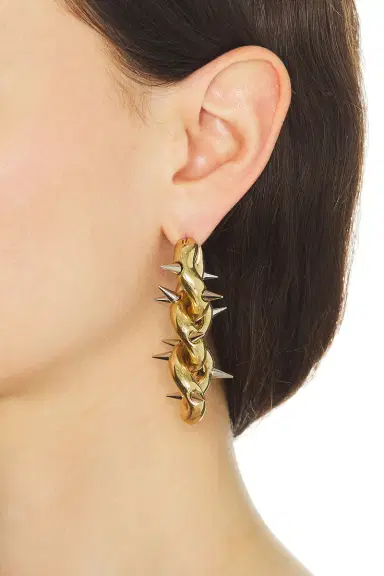 Acne Studios Spike Chain Earrings | Thumbnail 2 Acne Studios Spike Chain Earrings | Thumbnail 2