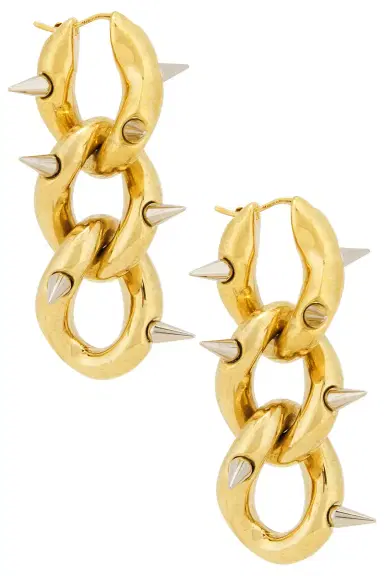 Acne Studios Spike Chain Earrings | Thumbnail 3 Acne Studios Spike Chain Earrings | Thumbnail 3