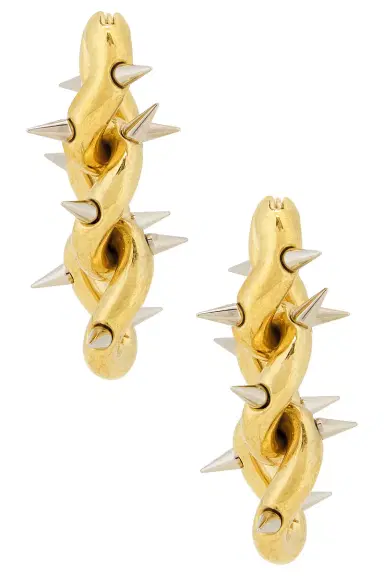 Acne Studios Spike Chain Earrings | Thumbnail 4 Acne Studios Spike Chain Earrings | Thumbnail 4