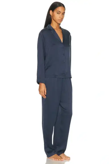Lunya Washable Silk Long Sleeve Pant Pajama Set | Thumbnail 2 Lunya Washable Silk Long Sleeve Pant Pajama Set | Thumbnail 2