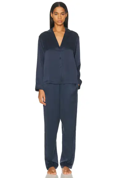 Lunya Washable Silk Long Sleeve Pant Pajama Set | Thumbnail 1 Lunya Washable Silk Long Sleeve Pant Pajama Set | Thumbnail 1