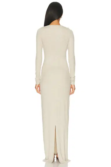 ÉTERNE Long Sleeve Boatneck Maxi Dress | Thumbnail 3 ÉTERNE Long Sleeve Boatneck Maxi Dress | Thumbnail 3