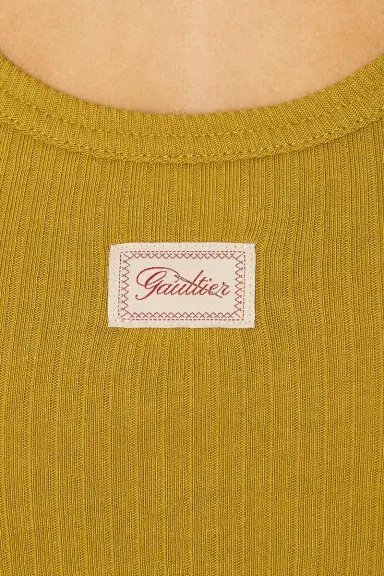 Jean Paul Gaultier Cotton Ribbed Short Dress | Thumbnail 4 Jean Paul Gaultier Cotton Ribbed Short Dress | Thumbnail 4