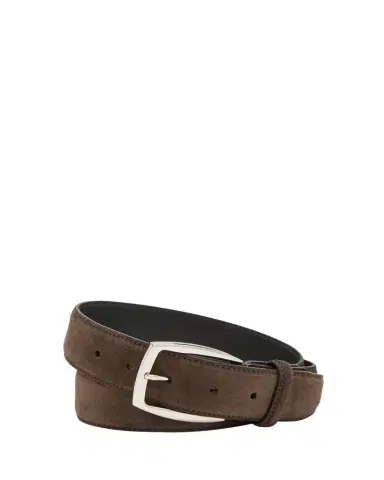 Brioni Men's Calf Suede Belt | Thumbnail 1 Brioni Men's Calf Suede Belt | Thumbnail 1