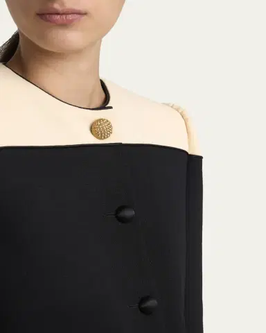 Valentino Garavani Colorblock Single-Breasted Wool Jacket | Thumbnail 5 Valentino Garavani Colorblock Single-Breasted Wool Jacket | Thumbnail 5