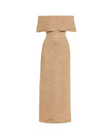 Lela Rose Deed Off-The-Shoulder Sequin Knit Gown | Thumbnail 1 Lela Rose Deed Off-The-Shoulder Sequin Knit Gown | Thumbnail 1
